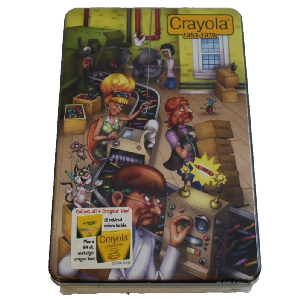Vtg Crayola Crayons Limited Edition Tin 1978-2003 NEW SEALED Retired Colors